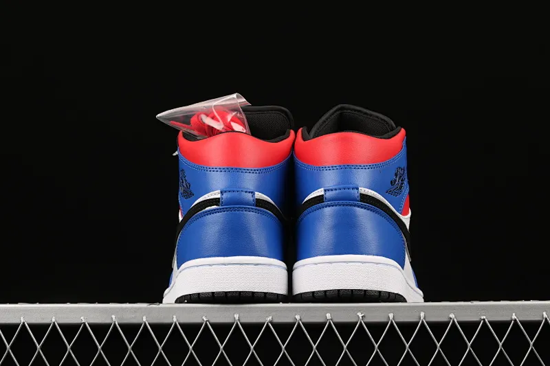 All categories Air Jordan Jordan series basketball shoes Air Jordan 1 Mid Air Jordan 1 Mid Top3 Mandarin duck stitching toe mid-top full toe layer genuine standard 554724-124